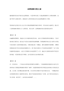 品牌战略失败之谜(doc18)(1)