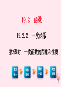 八年级数学下册 第十九章 一次函数 19.2 一次函数19.2.2 一次函数第2课时 一次函数的图象