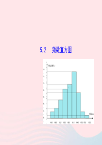 八年级数学下册 第5章 数据的频数分布 5.2频数直方图教学课件 （新版）湘教版