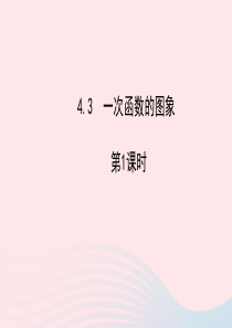 八年级数学下册 第4章 一次函数4.3 一次函数的图象第1课时习题课件 （新版）湘教版