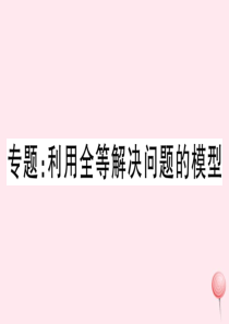 八年级数学上册 专题 利用全等解决问题的模型习题课件 （新版）新人教版