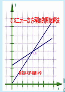 八年级数学上册 第五章 一次函数 5.5 二元一次方程组的图象解法课件1 苏教版