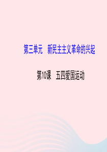 八年级历史上册 第3单元 新民主主义革命的兴起 第10课 五四爱国运动课件 岳麓版