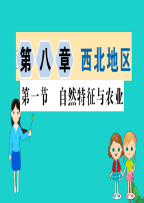 八年级地理下册 第八章 第一节 自然特征与农业习题课件（新版）新人教版