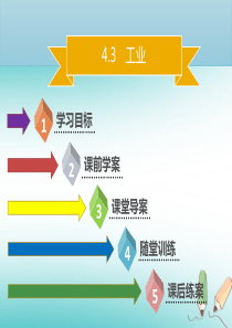 八年级地理上册 4.3 工业习题课件 （新版）新人教版