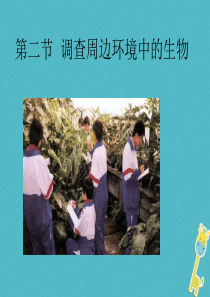 安徽省合肥市长丰县七年级生物上册 3.4.2《调查我们身边的生物》课件2 （新版）新人教版