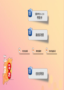 安徽省2019中考历史决胜一轮复习 第1部分 专题2 中国近代史 主题8 课件