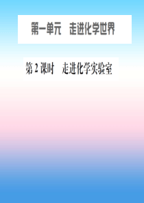 安徽省2019年中考化学总复习 第一单元 走进化学世界 第2课时 走进化学实验室课件