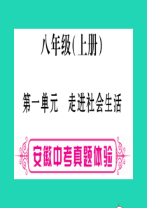 安徽省2019届中考道德与法治总复习 八上 第1单元 走进社会生活考点突破课件