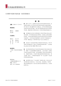 在调整中把握市场机遇--投资策略报告（DOC 52页）