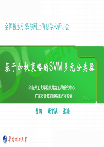 基于加权策略的SVM多元分类器