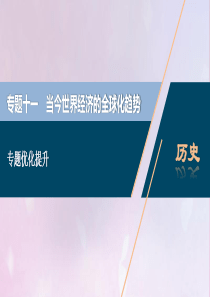 2021版高考历史一轮复习 专题十一 当今世界经济的全球化趋势 3 专题优化提升课件 人民版