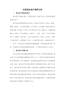 合肥商业地产调研分析1