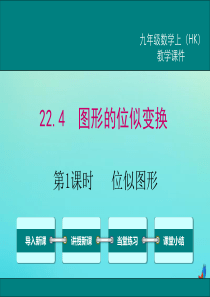 2020秋九年级数学上册 第22章 相似形 22.4 图形的位似变换 第1课时 位似图形教学课件 （