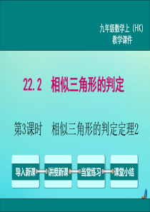 2020秋九年级数学上册 第22章 相似形 22.2 相似三角形的判定 第3课时 相似三角形的判定定