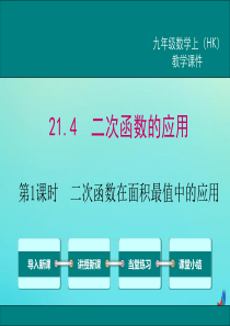 2020秋九年级数学上册 第21章 二次函数与反比例函数 21.4 二次函数的应用 第1课时 几何图