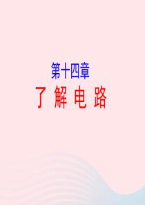 2020年中考物理一轮复习 第十四章 了解电路考点梳理课件 沪科版