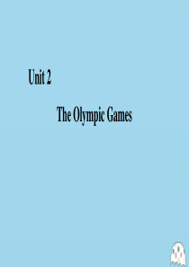 2020年高中英语 Unit 2 The Olympic Games Section Ⅳ Gramm