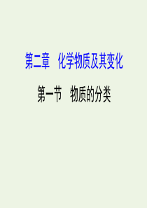 2020年高考化学一轮总复习 物质的分类2课件 新人教版