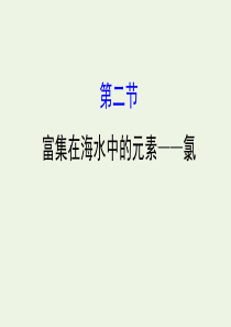 2020年高考化学一轮总复习 富集在海水中的元素——氯1课件 新人教版