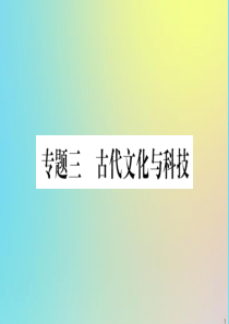 2020年春七年级历史下册 热点专项突破篇 专题三 古代文化与科技作业课件 新人教版