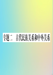 2020年春七年级历史下册 热点专项突破篇 专题二 古代民族关系和中外关系作业课件 新人教版