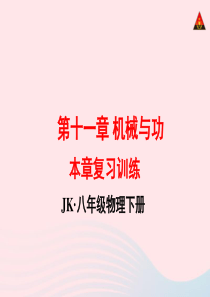 2020年春八年级物理下册 第十二章 机械能复习训练课件 （新版）教科版