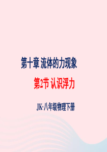 2020年春八年级物理下册 10.2认识浮力课件2 （新版）教科版