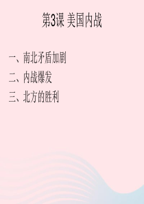 2020九年级历史下册 第一单元 殖民地人民的反抗与资本主义制度的扩展 第3课 美国内战课件2 新人