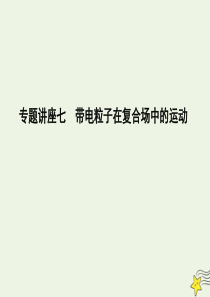 2020届高考物理总复习 第9章 磁场 专题讲座七 带电粒子在复合场中的运动课件 教科版