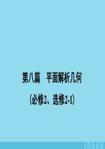 2020届高考数学一轮复习 第八篇 平面解析几何 第1节 直线与方程课件 理 新人教A版