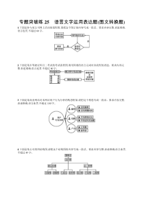 高考语文复习专题 突破练25