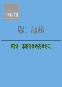 2020高考英语一轮复习 层级2 高级表达 第1讲 不落俗套的亮点词汇课件 新人教版