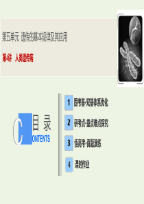 2020高考生物大一轮复习 第五单元 第4讲 人类遗传病课件 新人教版