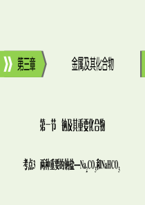 2020高考化学大一轮复习 第三章 金属及其化合物 第1节 考点3 两种重要的钠盐——Na2CO3和