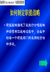 如何制定职能战略（PPT119页）