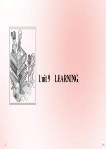 2020春新教材高中英语 Unit 9 LEARNING Section Ⅰ Topic talk课