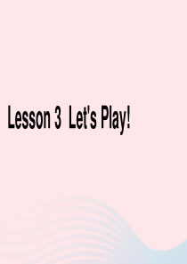 2020春六年级英语下册 Unit 1 Sports Lesson 3 Lets Play课件1 冀