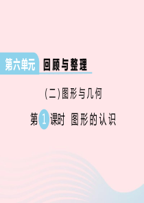 2020春六年级数学下册 第六单元 回顾与整理（二）图形与几何 第1课时 图形的认识课件 冀教版