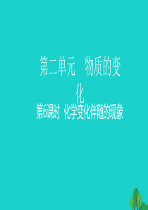 2020春六年级科学下册 第二单元 物质的变化 6化学变化伴随的现象教学课件 教科版