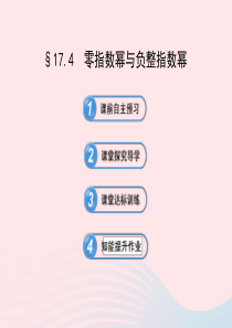 2020春八年级数学下册 第17章分式 17.4零指数幂与负整指数幂习题课件 华东师大版