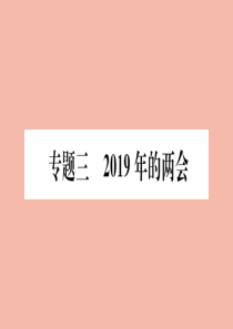 2020春八年级道德与法治下册 热点专项突破篇 专题三 2019年的两会作业课件 新人教版