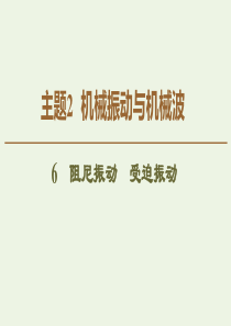 2020版新教材高中物理 主题2 机械振动与机械波 6 阻尼振动 受迫振动课件 新人教版必修第一册