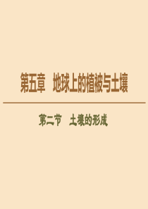 2020版新教材高中地理 第5章 地球上的植被与土壤 第2节 土壤的形成课件 湘教版必修1