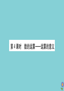 2020版六年级数学下册 总复习 数与代数 4 数的运算—运算的意义课件 北师大版