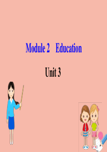 2020版九年级英语下册 Module 2 Education Unit 3 Language in