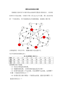 数学建模赛题：运动场选址问题