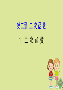 2020版九年级数学下册 第二章 二次函数 2.1 二次函数课件 （新版）北师大版