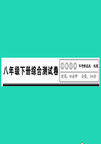 2019中考地理 八下检测卷复习课件 湘教版