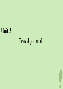 2020版高中英语 Unit 3 Travel journal 单元要点归纳提升课件 新人教版必修1